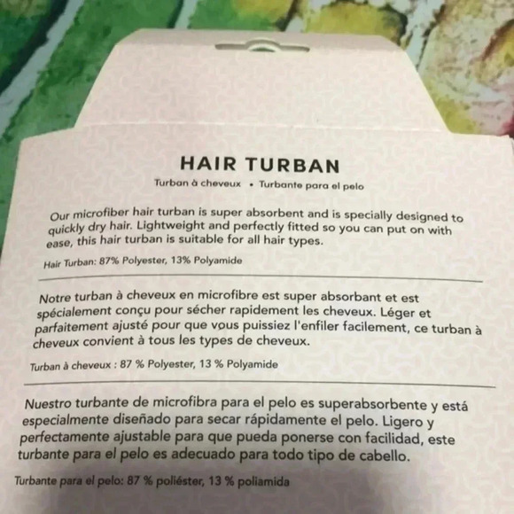 Hair Turban 2 pack quick dry suitable for all hair types - Picture 4 of 4